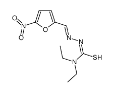 5-Nitro-2-furaldehyde 4,4-diethyl thiosemicarbazone结构式