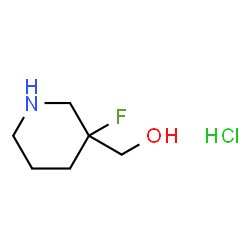 (3-fluoropiperidin-3-yl)methanol hydrochloride结构式