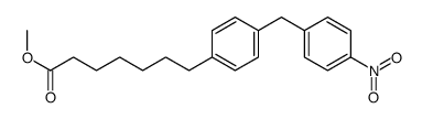 methyl 7-[4-[(4-nitrophenyl)methyl]phenyl]heptanoate Structure