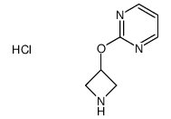 2-(azetidin-3-yloxy)-pyrimidine hydrochloride结构式