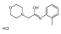 N-(2-methylphenyl)-2-morpholin-4-ylacetamide,hydrochloride Structure