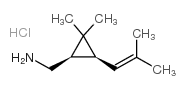 (1R)-cis-菊酰基胺盐酸盐结构式