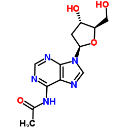 N6-Acetyl-2'-deoxyadenosine Structure
