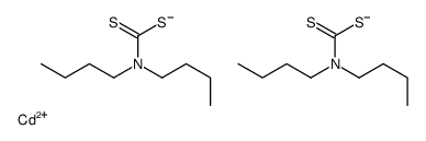 bis(dibutyldithiocarbamato-S,S')cadmium structure