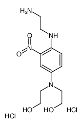 2-[4-(2-aminoethylamino)-N-(2-hydroxyethyl)-3-nitroanilino]ethanol,dihydrochloride结构式