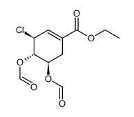 (3S,4S,5R)-ethyl 3-chloro-4,5-bis(formyloxy)cyclohex-1-ene-1-carboxylate Structure