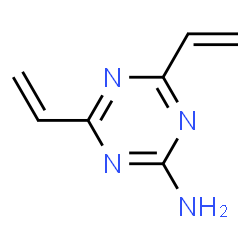 1,3,5-Triazin-2-amine,4,6-diethenyl-(9CI) structure