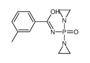 N-[Bis(1-aziridinyl)phosphinyl]-m-methylbenzamide结构式