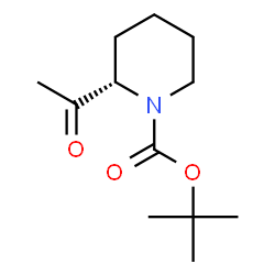 (S)-1-Boc-2-acetyl-piperidine Structure