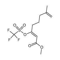 methyl (2Z)-3-(trifluoromethylsulfonyloxy)-7-methyl-2,7-octadienoate Structure