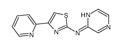 N-pyrazin-2-yl-4-pyridin-2-yl-1,3-thiazol-2-amine结构式