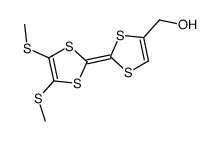 [2-[4,5-bis(methylsulfanyl)-1,3-dithiol-2-ylidene]-1,3-dithiol-4-yl]methanol Structure