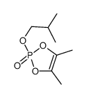 4,5-dimethyl-2-(2-methylpropoxy)-1,3,2λ5-dioxaphosphole 2-oxide结构式