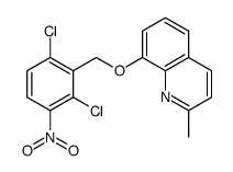 8-[(2,6-dichloro-3-nitrophenyl)methoxy]-2-methylquinoline结构式