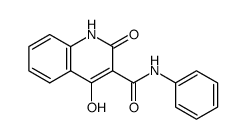 2,4-Dihydroxy-chinolin-3-carbonsaeureanilid结构式