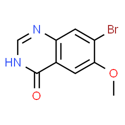 7-bromo-6-methoxy-3H-quinazolin-4-one结构式