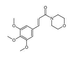 4-[1-Oxo-3-(3,4,5-trimethoxyphenyl)-2-propenyl]morpholine结构式