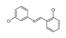 3-chloro-N-(2-chloro-benzyliden)-aniline Structure