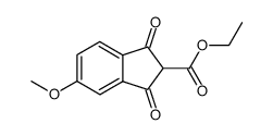 ethyl 5-methoxy-1,3-dioxo-2,3-dihydro-1H-indene-2-carboxylate Structure