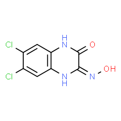 6,7-DICHLORO-1,4-DIHYDRO-2,3-QUINOXALINEDIONE 2-OXIME structure
