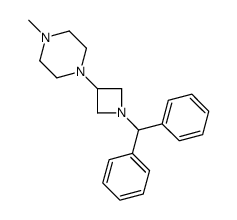 1-[1-(DIPHENYLMETHYL)-3-AZETIDINYL]-4-METHYL-PIPERAZINE结构式