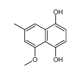 5-methoxy-7-methylnaphthalene-1,4-diol结构式