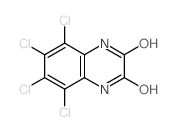 2,3-Quinoxalinedione,5,6,7,8-tetrachloro-1,4-dihydro-结构式