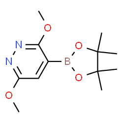 3,6-Dimethoxylpyridazine-4-boronic acid pinacol ester structure