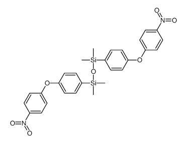 [dimethyl-[4-(4-nitrophenoxy)phenyl]silyl]oxy-dimethyl-[4-(4-nitrophenoxy)phenyl]silane结构式