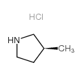 (S)-3-Methylpyrrolidinehydrochloride Structure