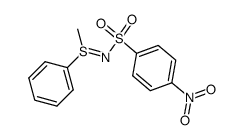 N-(4-nitro-benzenesulfonyl)methylphenylsulfilimine Structure