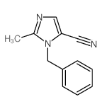3-benzyl-2-methyl-imidazole-4-carbonitrile Structure