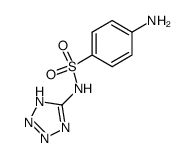 Sulfanilamide, N1-1H-tetrazol-5-yl- (8CI) structure