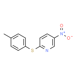 5-nitro-2-p-tolylmercapto-pyridine结构式