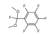 pentafluorobenzoylfluoride dimethyl acetal Structure