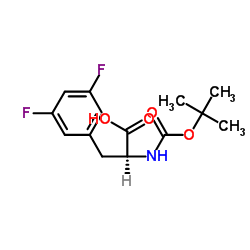 Boc-D-3,5-Difluorophe structure