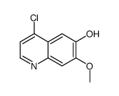 4-氯-6-羟基-7-甲氧基喹啉结构式