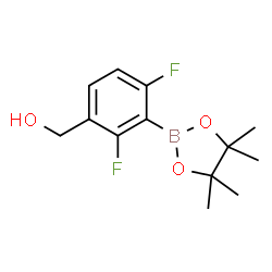 2,6-Difluoro-3-hydroxymethylphenylboronic acid pinacol ester结构式