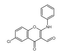 2-anilino-6-chloro-3-formylchromone结构式