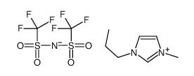 1-Propyl-3-methylimidazolium bis(trifluoromethylsulfonyl)imide structure