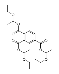 tris(1-ethoxyethyl) benzene-1,2,4-tricarboxylate Structure