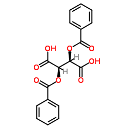(2R,3R)-2,3-Bis(benzoyloxy)succinic acid structure