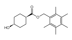 cis-pentamethylbenzyl 4-hydroxycyclohexanecarboxylate Structure