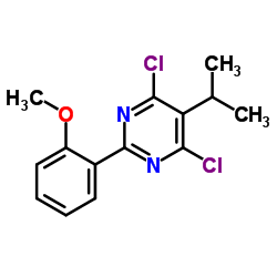 4,6-Dichloro-5-isopropyl-2-(2-methoxyphenyl)pyrimidine Structure