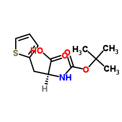 (r)-n-boc-3-thienylalanine structure