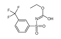 ethyl N-[3-(trifluoromethyl)phenyl]sulfonylcarbamate结构式