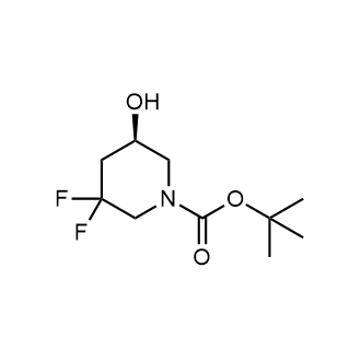 (5R)-3,3-二氟-5-羟基-哌啶-1-甲酸叔丁酯结构式