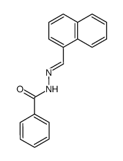 (naphthalen-1-ylmethylene)benzohydrazide结构式