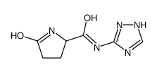 5-oxo-N-1H-1,2,4-triazol-3-ylpyrrolidine-2-carboxamide Structure