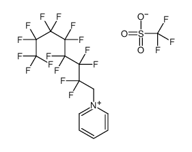 1-(2,2,3,3,4,4,5,5,6,6,7,7,8,8,8-pentadecafluorooctyl)pyridin-1-ium,trifluoromethanesulfonate结构式